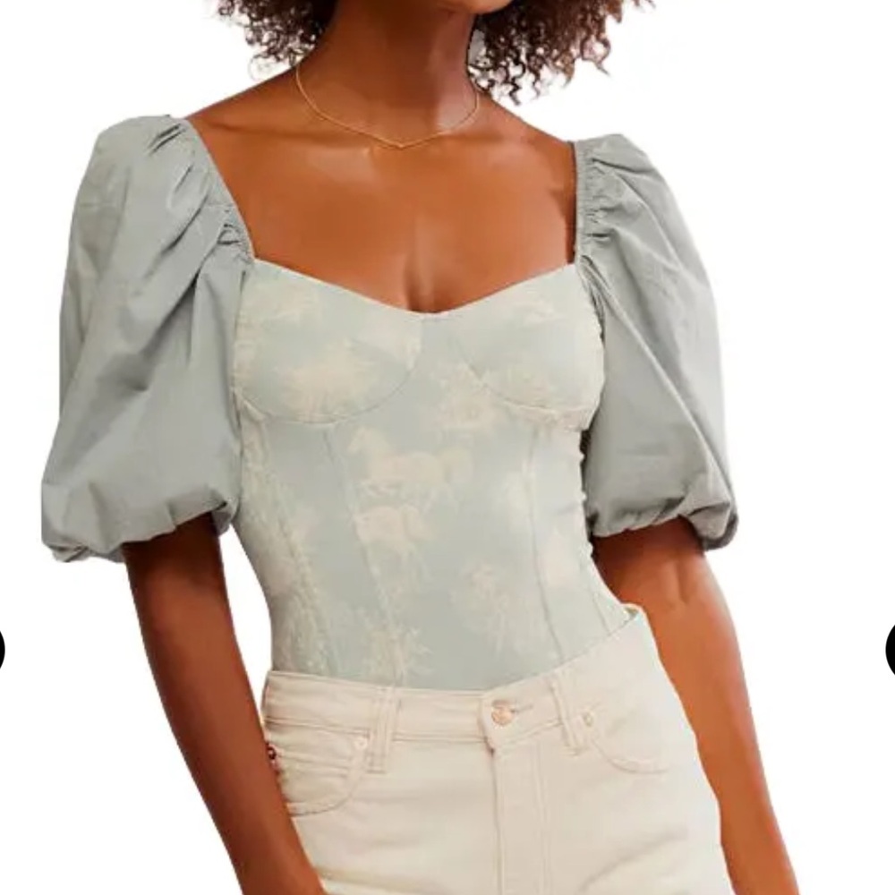 Free People Prairie Rose Bodysuit NWOT